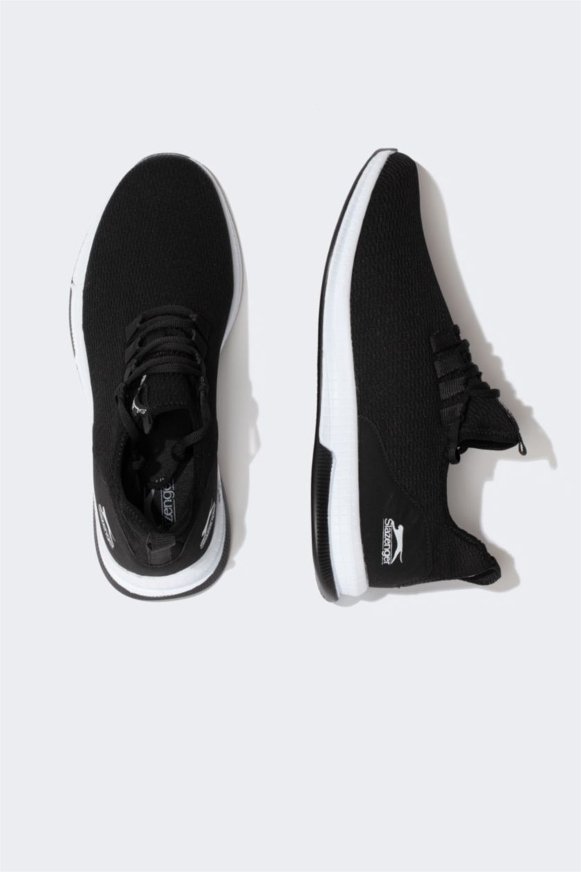 Erkek Siyah Erkek Yüksek Taban Bağcıklı Spor Ayakkabı