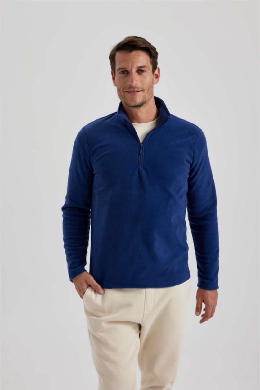HOMME Indigo Regular Fit fleece Sweatshirt