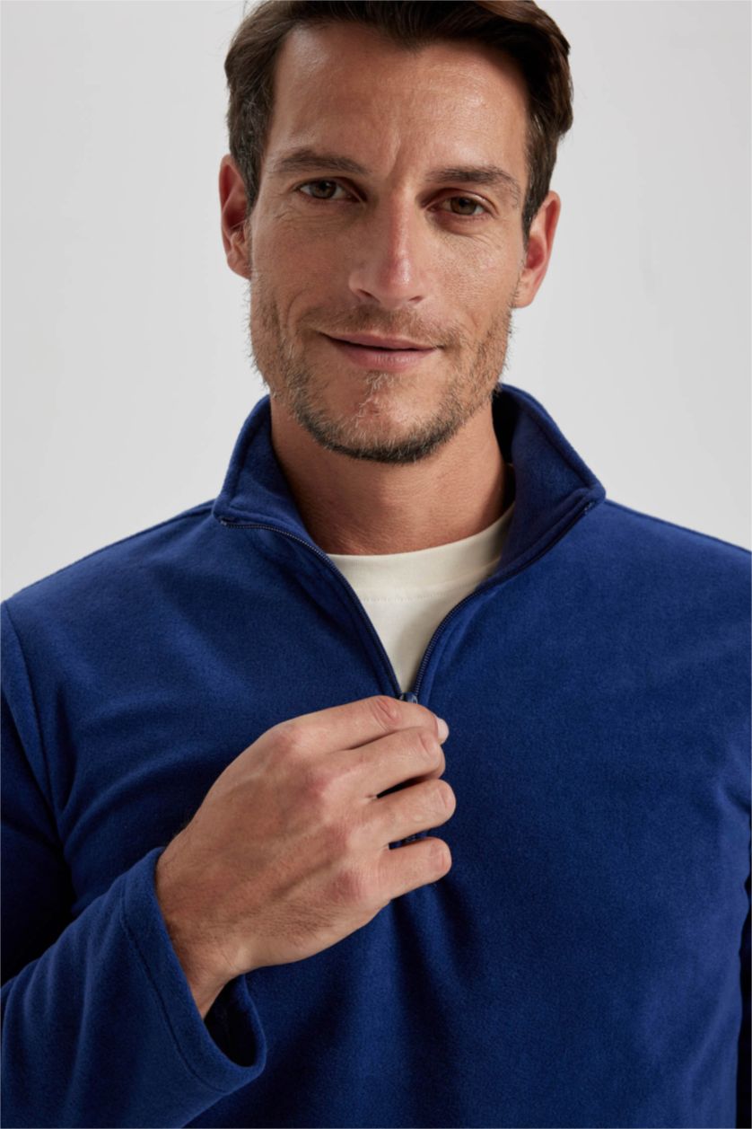 HOMME Indigo Regular Fit fleece Sweatshirt