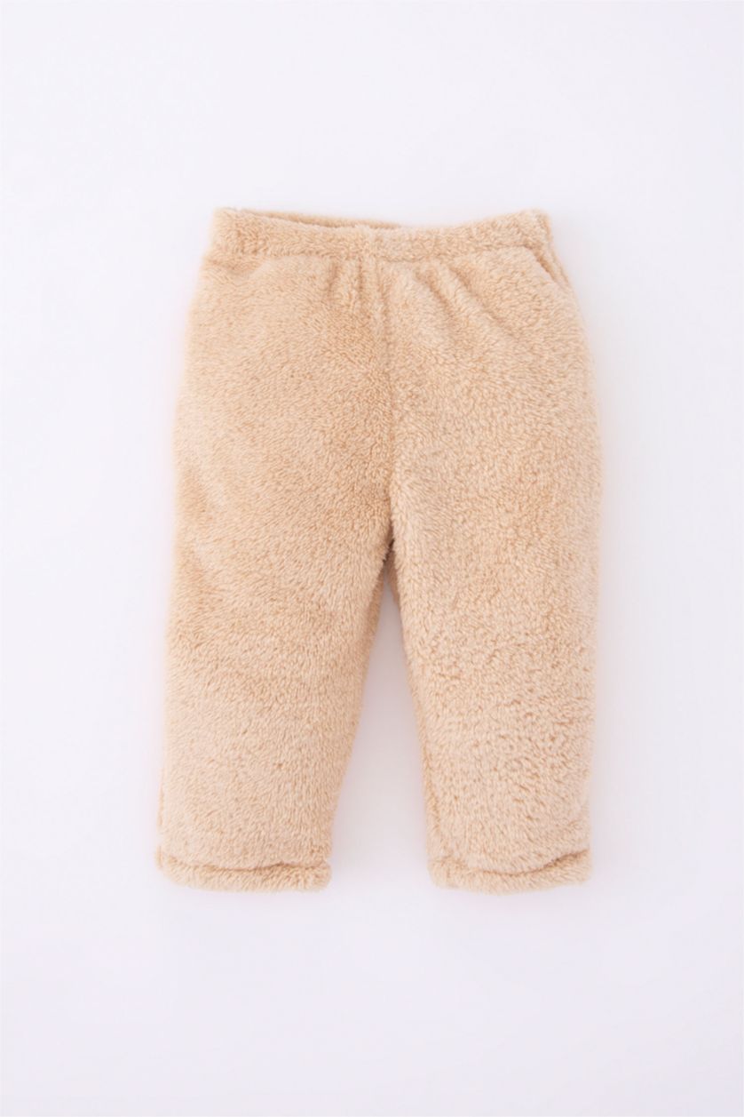 BABY BOY Sand 2 piece Regular Fit Crew Neck Knitted Pyjamas