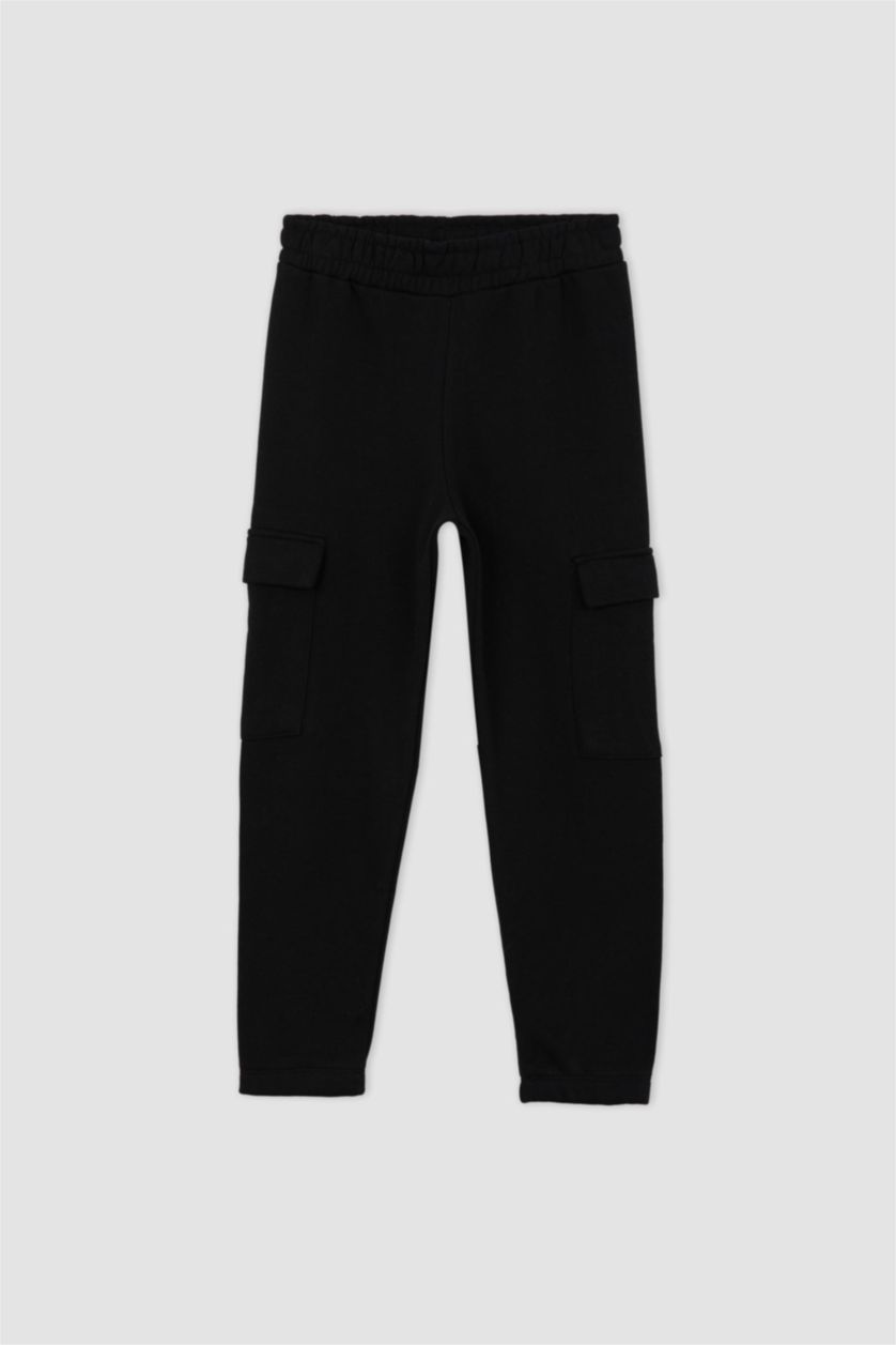 GIRLS & TEENS Black Jogger Standard Fit Trousers