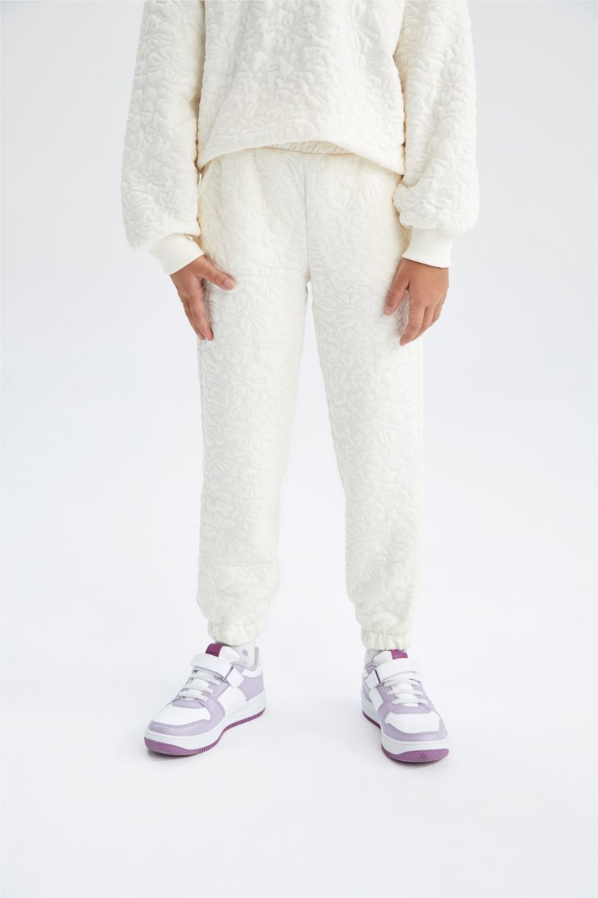 Девочки и подростки Бежевый Штаны джоггеры стандартного кроя для девочек