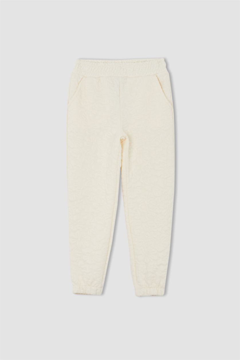 Девочки и подростки Бежевый Штаны джоггеры стандартного кроя для девочек