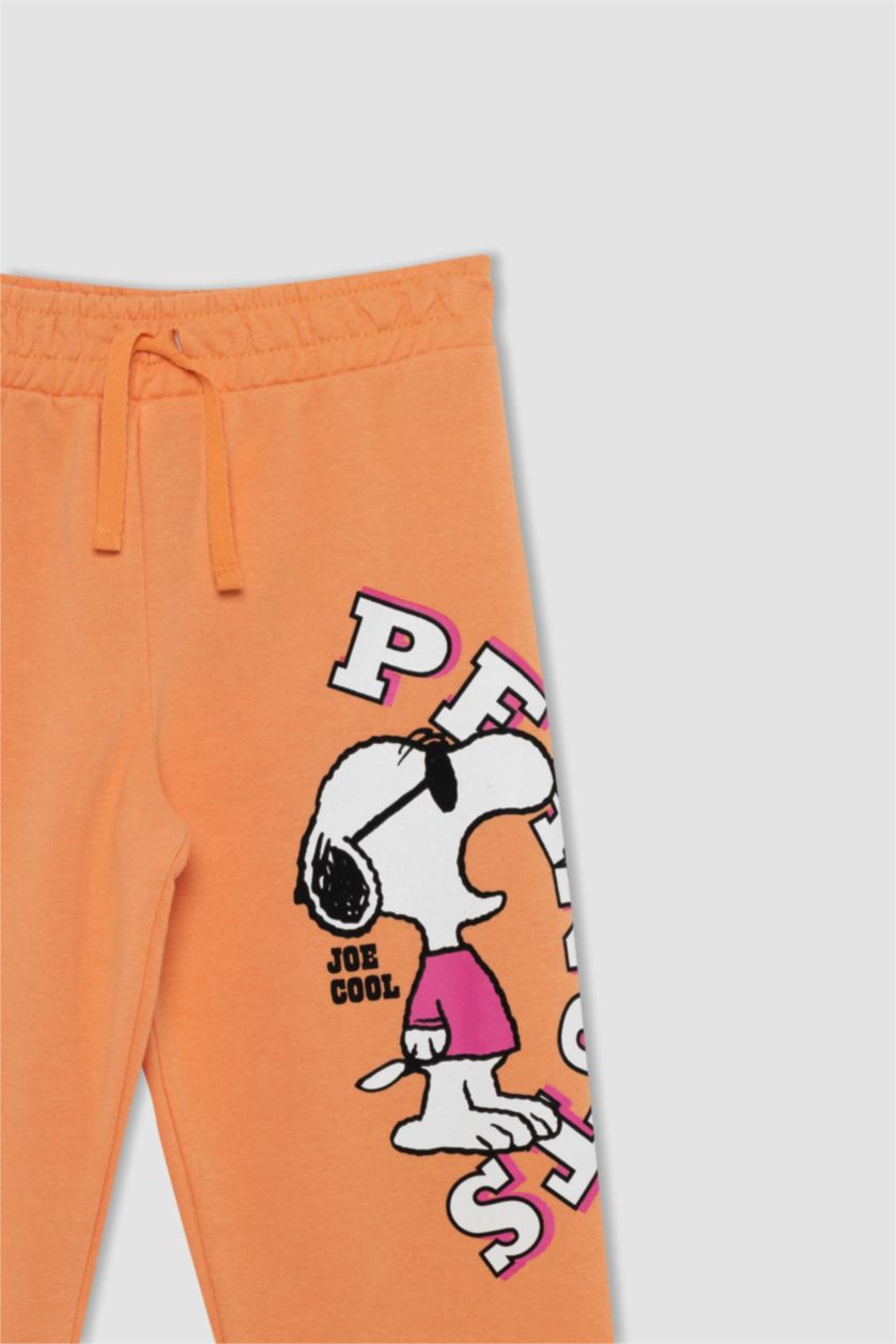 Kız Çocuk - Genç Kız Turuncu Kız Çocuk Snoopy Jogger Eşofman Altı