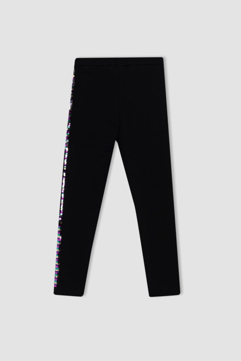FILLES Noir Legging Long pour Fille