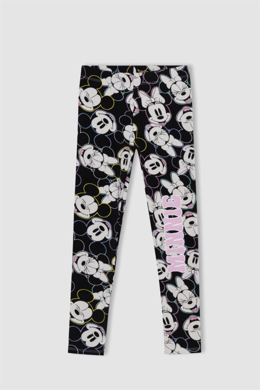 FILLES Noir Leggings Tissu Sweat Fin