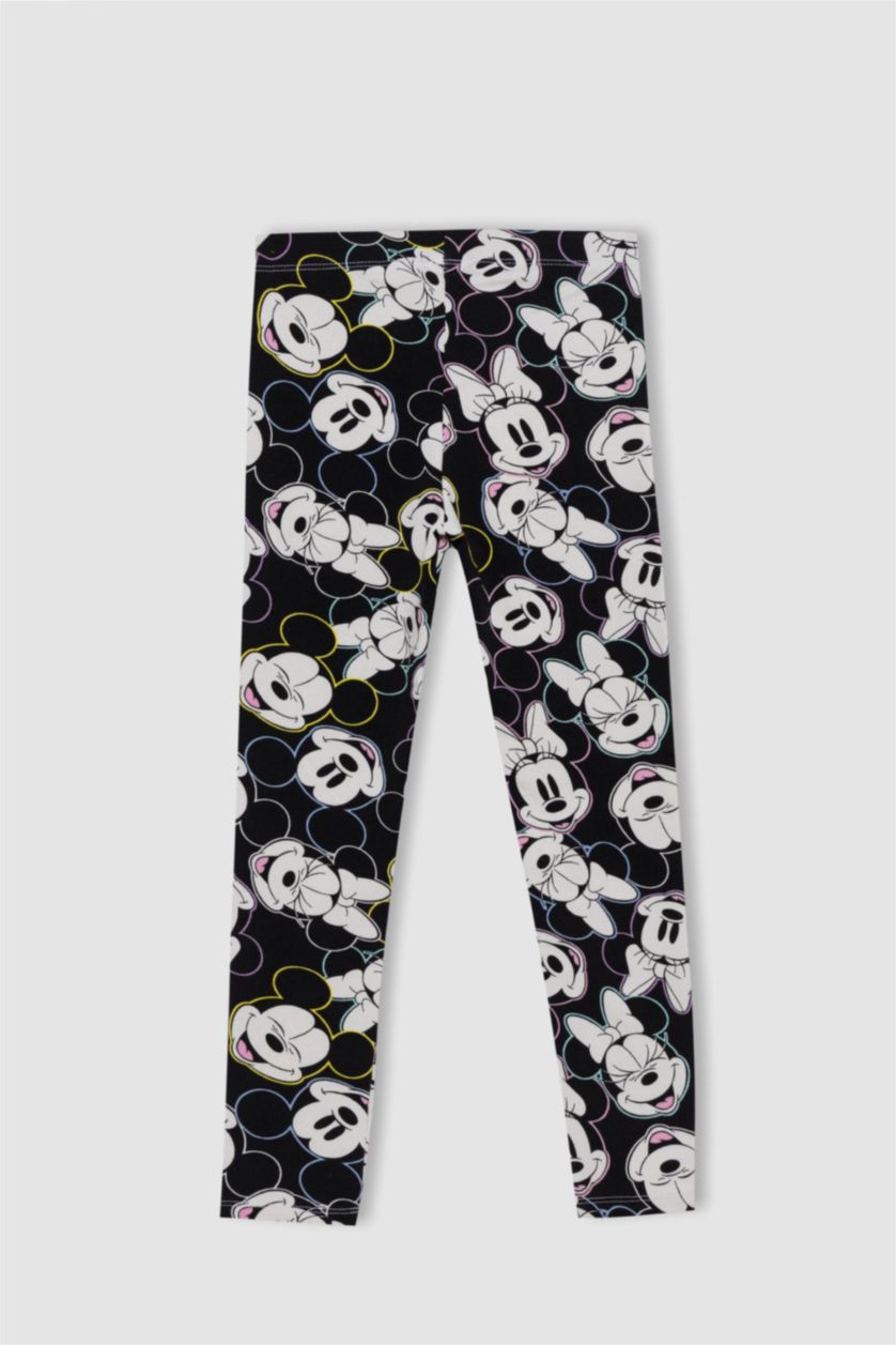 FILLES Noir Leggings Tissu Sweat Fin
