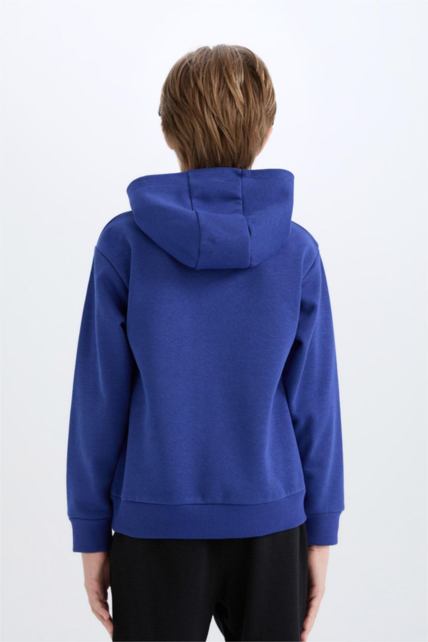 أولادي أزرق فاقع هودي اولادي قصة عادية من NBA