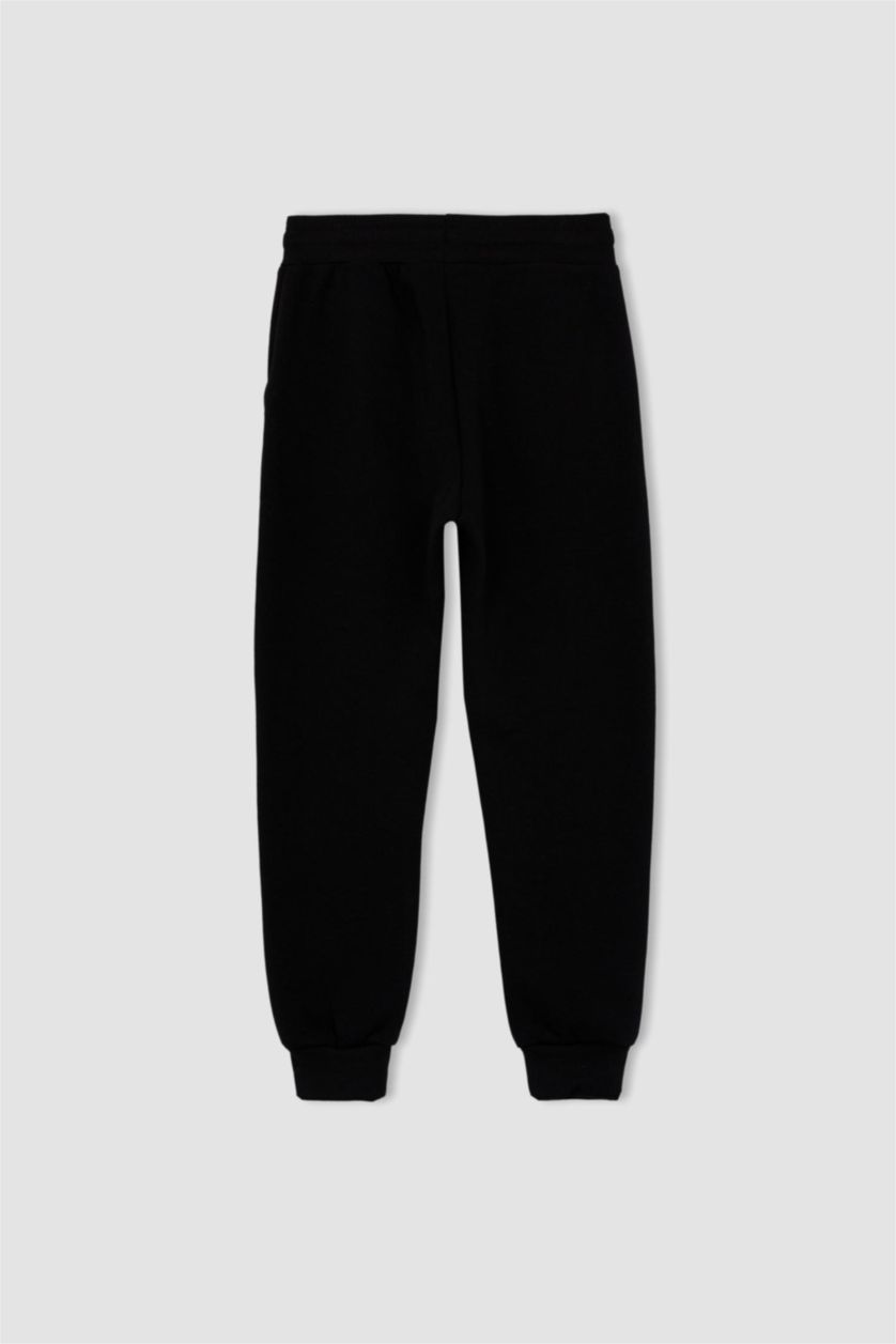 GARÇONS Noir Garçons Defacto Fit NBA Chicago Bulls sous licence coupe régulière épais sweat-shirt en tissu pantalon de survêtement