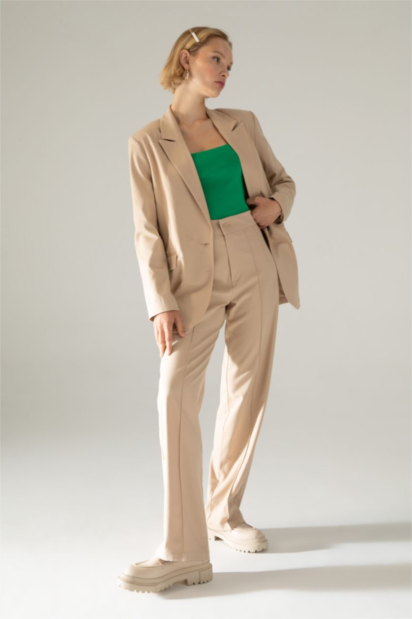 WOMAN Light Vison High Waist Wide Leg Trousers