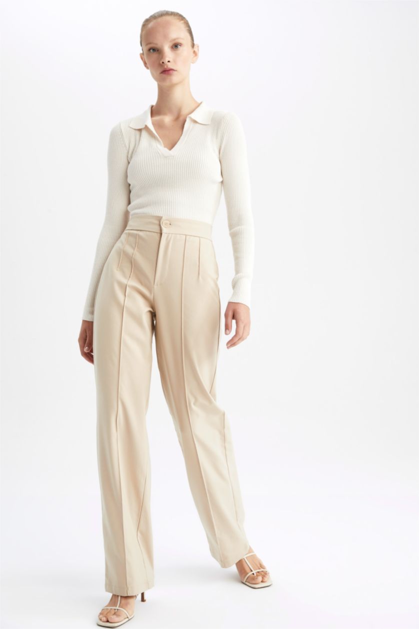 WOMAN Light Vison High Waist Wide Leg Trousers