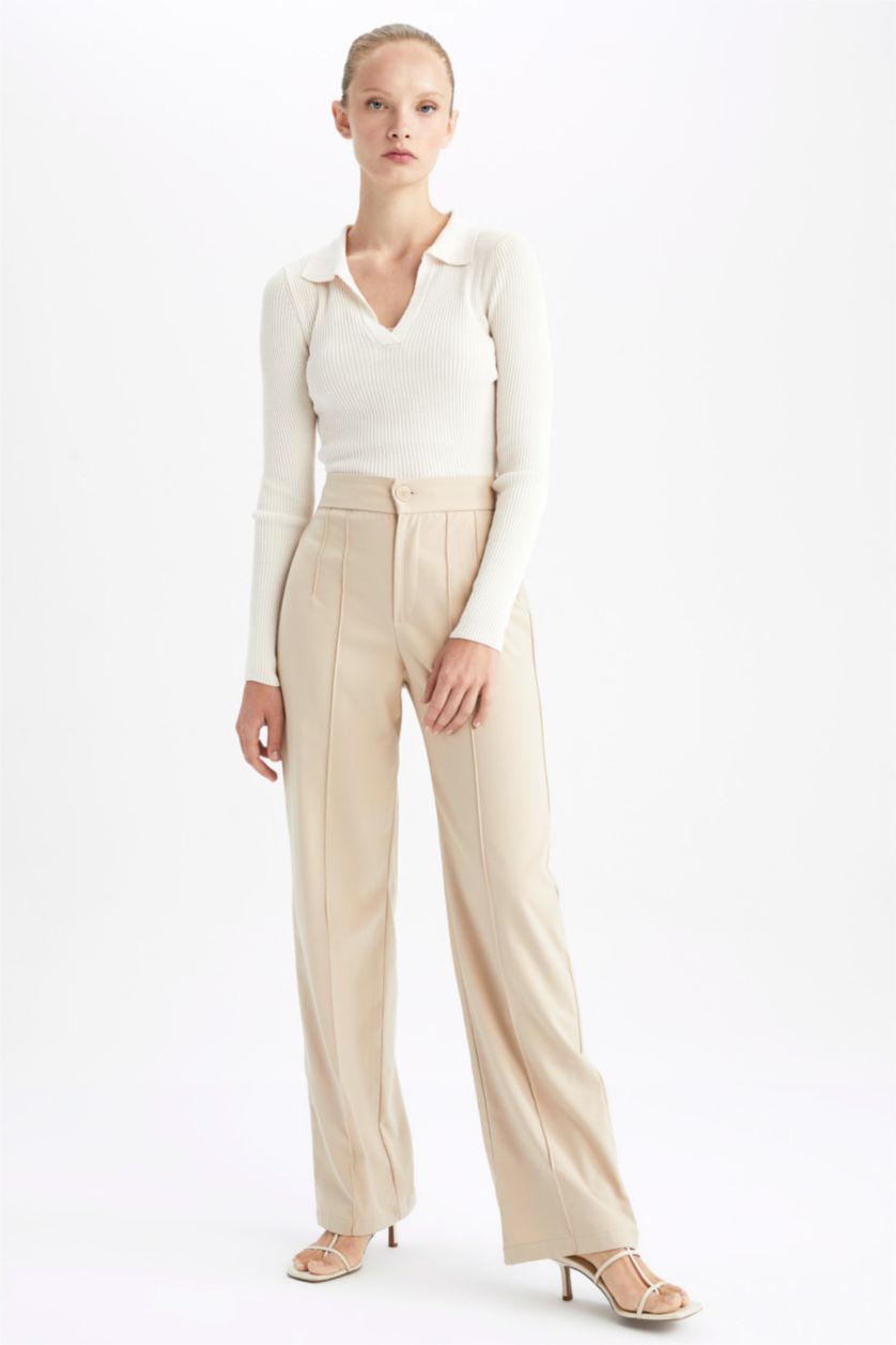 WOMAN Light Vison High Waist Wide Leg Trousers