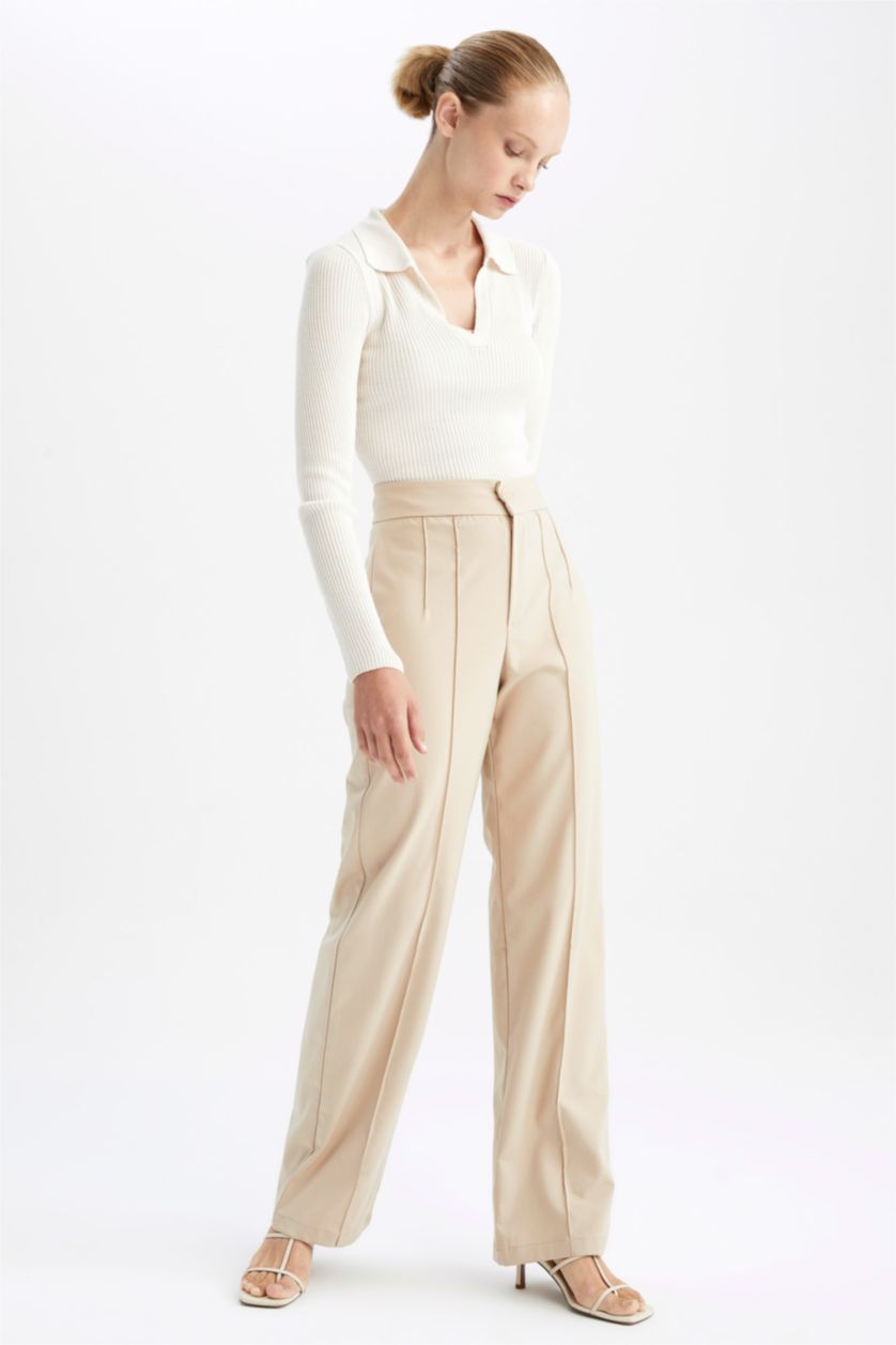 WOMAN Light Vison High Waist Wide Leg Trousers