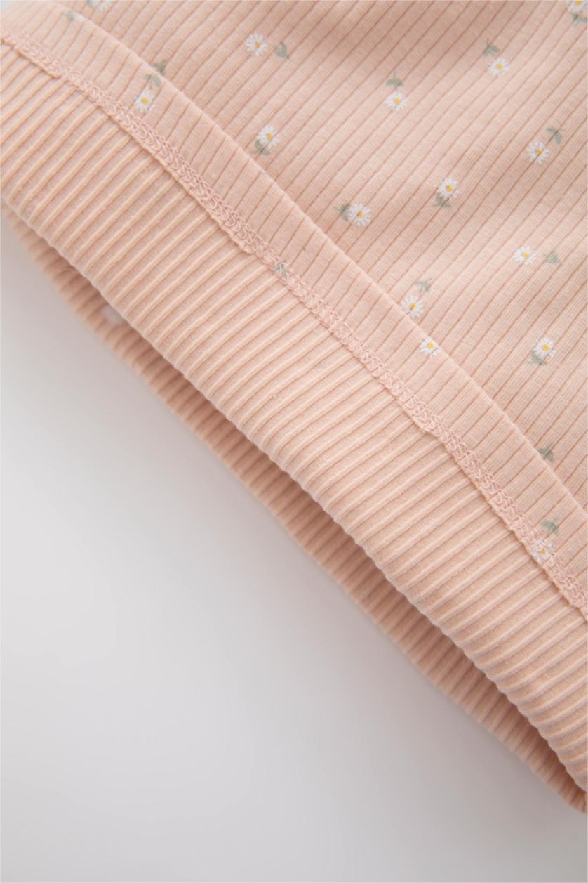 BÉBÉ FILLE Rose Pyjamas En Tricot Col Ras Du Cou Fleur Manche Longue 2 BéBé Fille