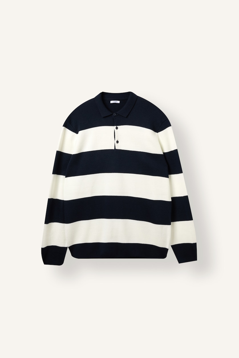 Men NAVY Standard Fit Knitwear Pullover