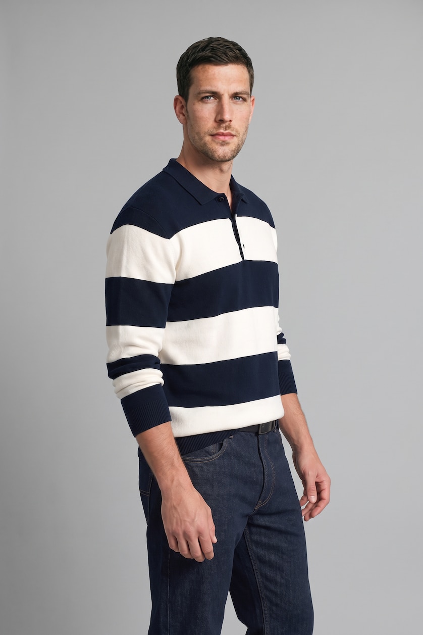 MAN NAVY Standard Fit Knitwear Pullover