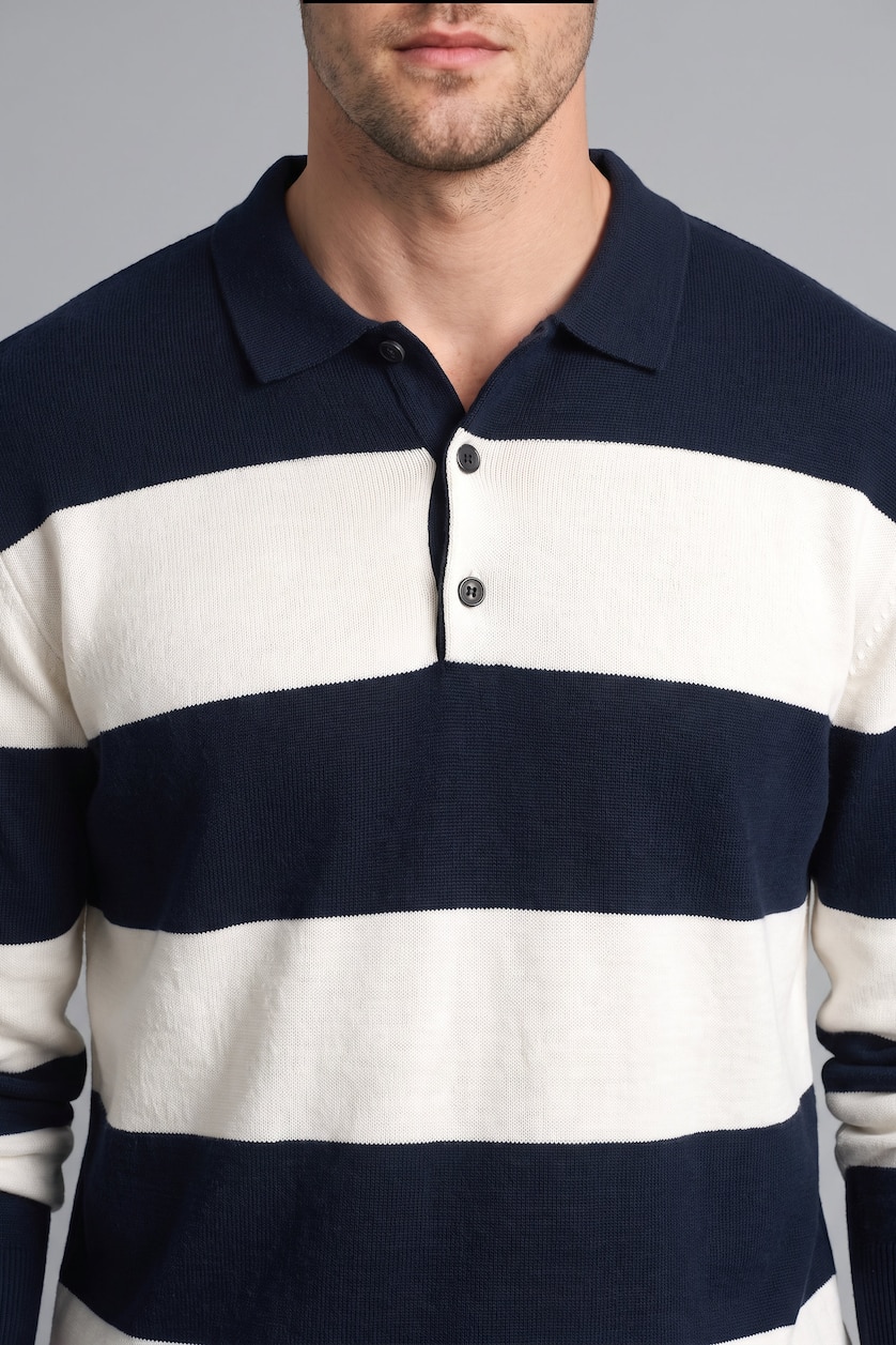 MAN NAVY Standard Fit Knitwear Pullover