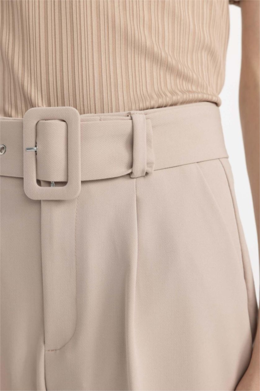 نساء حجري فاتح بنطرون سليم فيت برجل عادي بجيب وخصر عالي