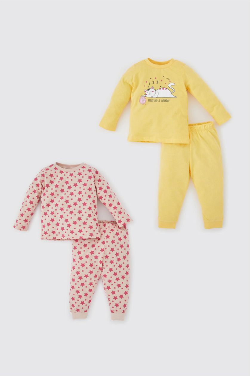 BÉBÉ FILLE Rose Pyjamas En Tricot Col Ras Du Cou Etoiles Manche Longue 4 BéBé Fille