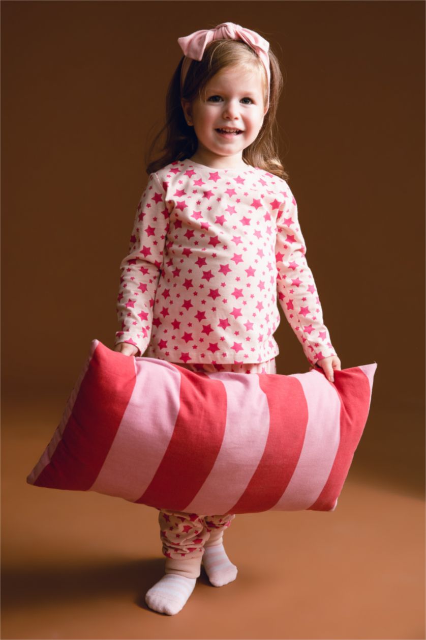 BÉBÉ FILLE Rose Pyjamas En Tricot Col Ras Du Cou Etoiles Manche Longue 4 BéBé Fille