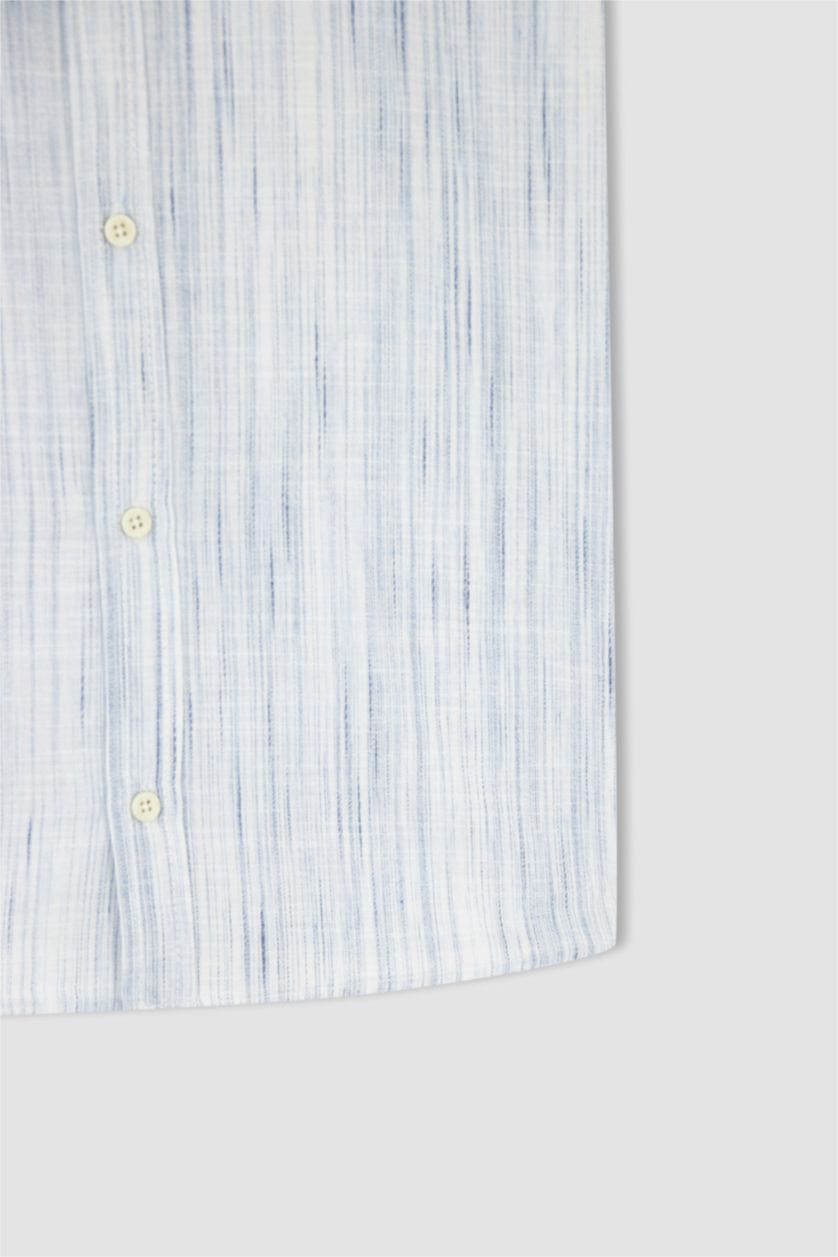 GARÇONS Écru Chemise à manches courtes en popeline coupe standard pour garçon