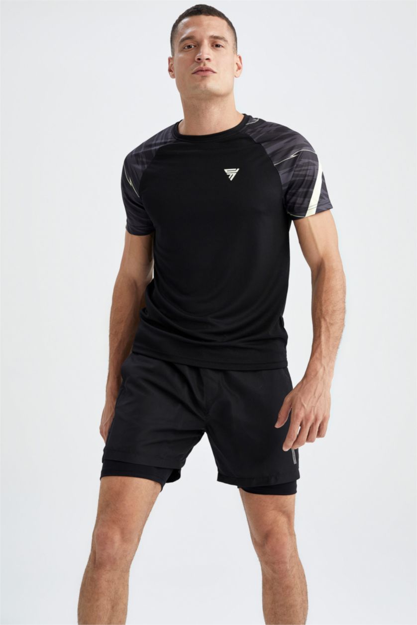 MAN Black Defacto Fit Slim Fit Shorts