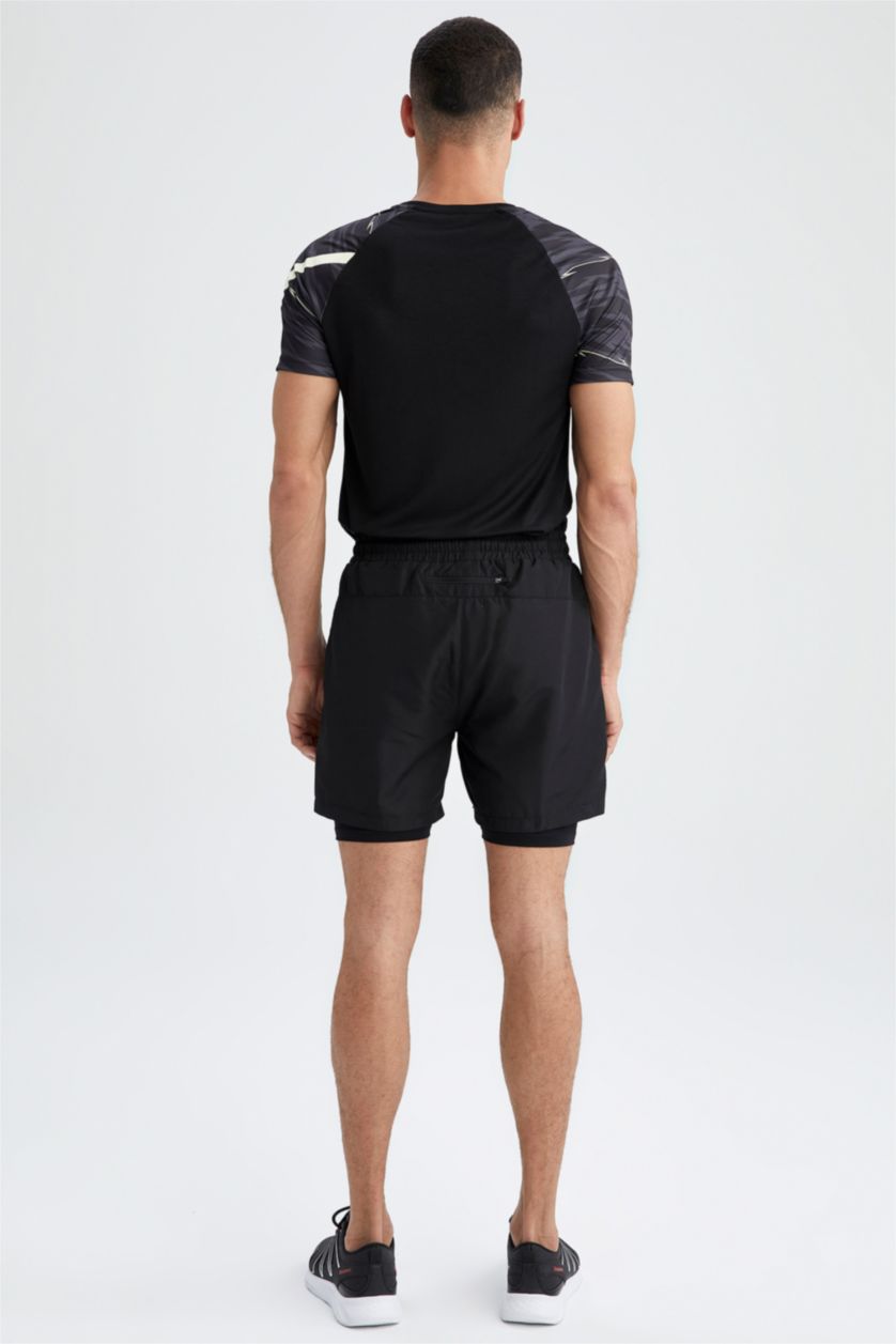 MAN Black Defacto Fit Slim Fit Shorts