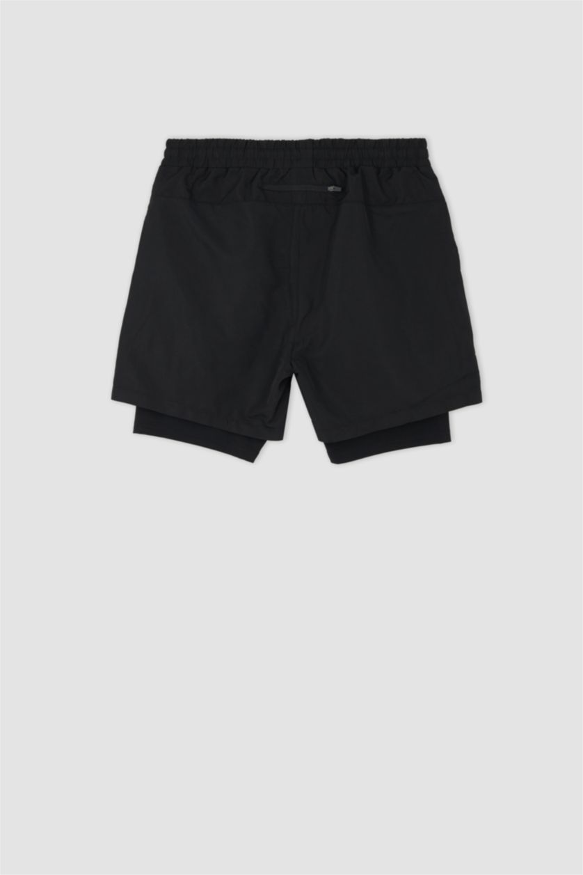 MAN Black Defacto Fit Slim Fit Shorts