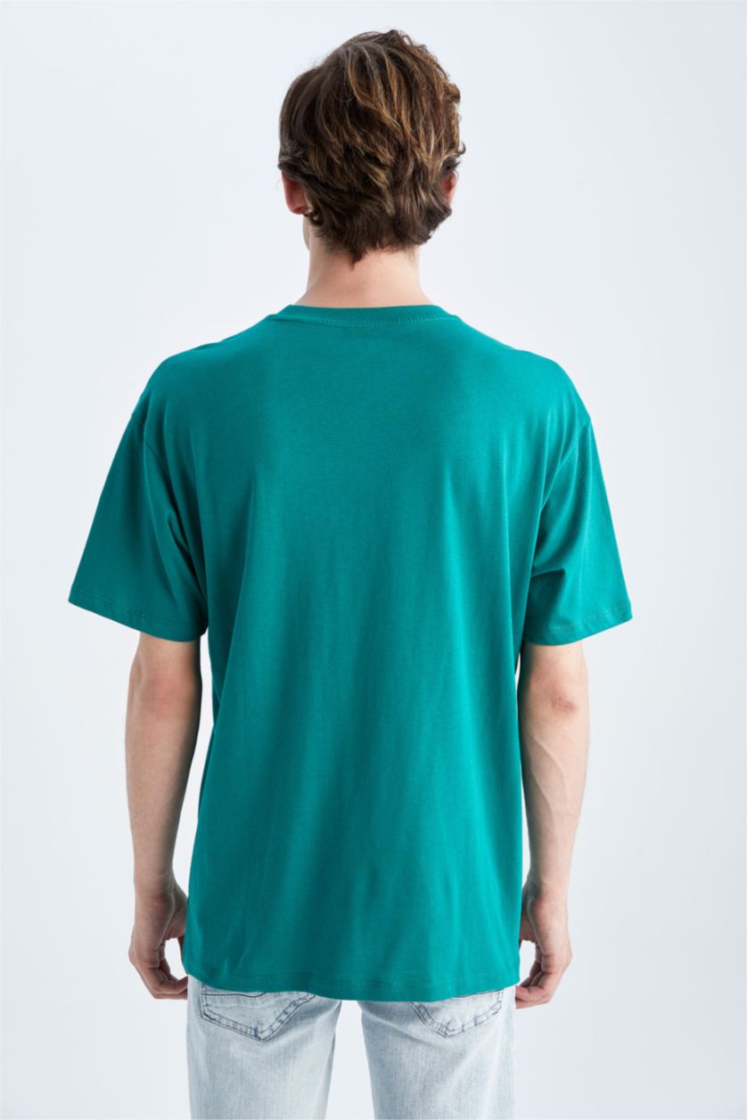 MAN Green Boxy Fit Short Sleeve T-Shirt