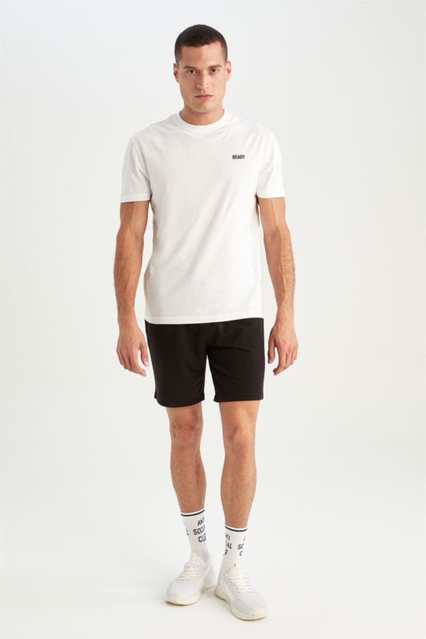 MAN White Regular Fit Short Sleeve T-Shirt