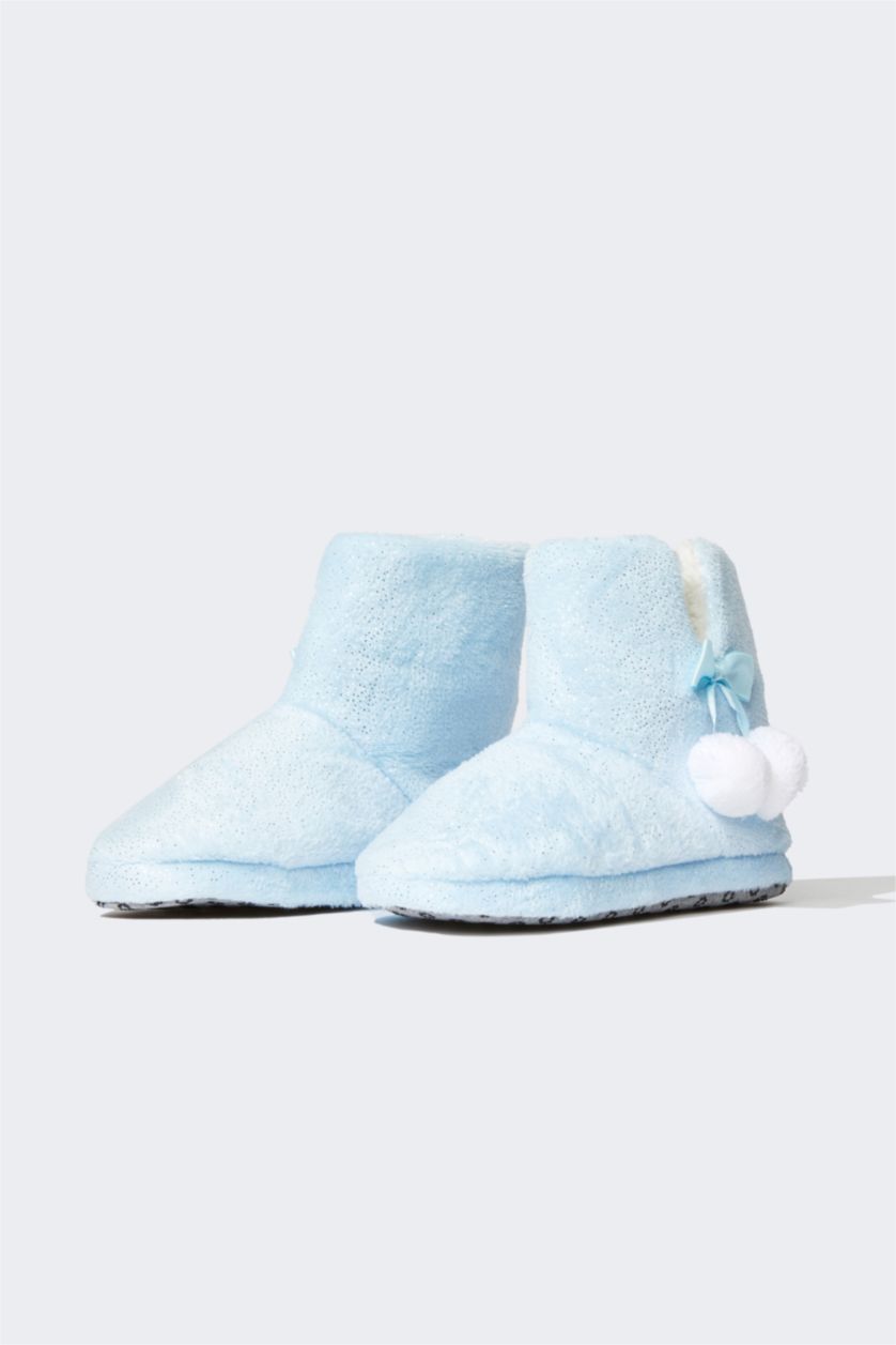 GIRLS & TEENS Light Blue Girls Flat Bottom House Slippers