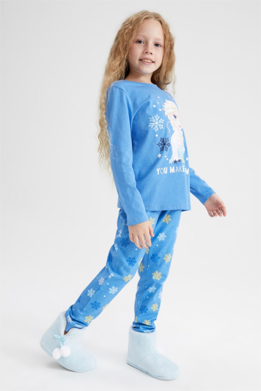 GIRLS & TEENS Light Blue Girls Flat Bottom House Slippers