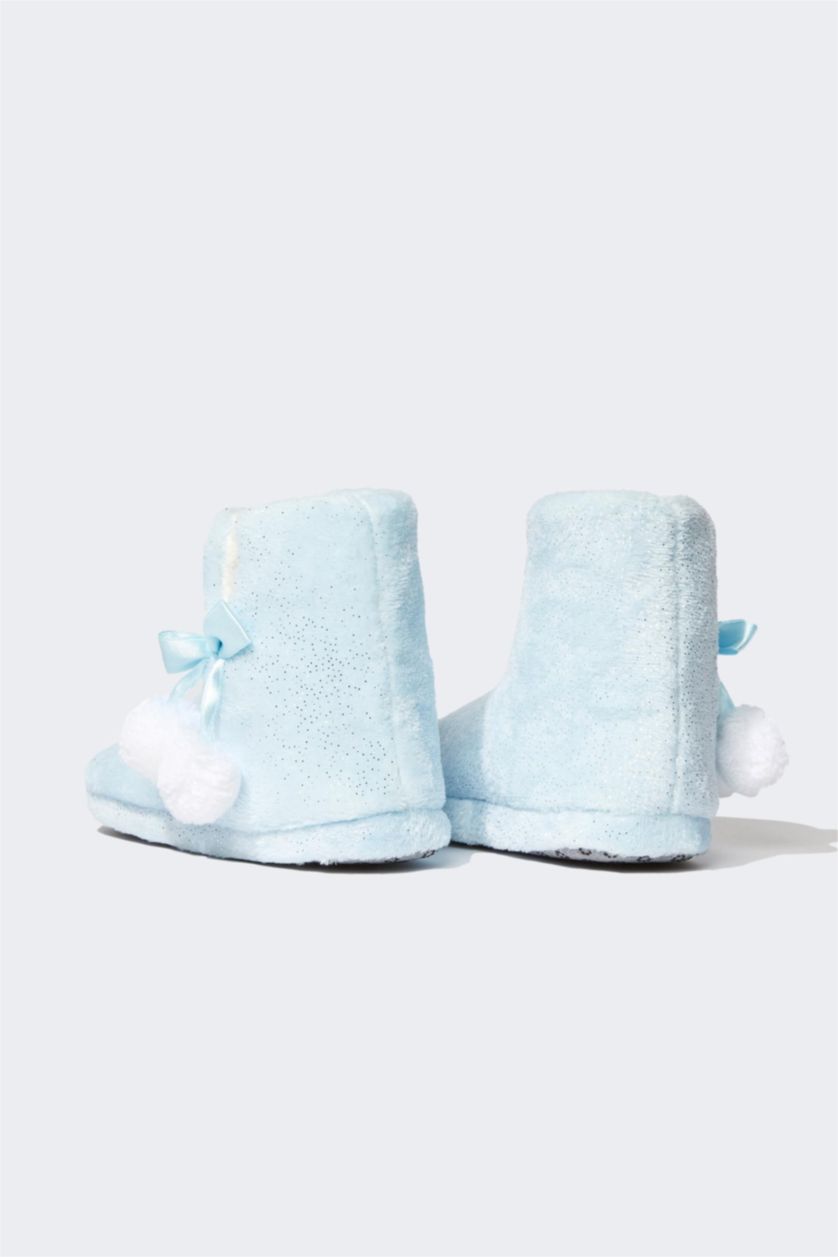 GIRLS & TEENS Light Blue Girls Flat Bottom House Slippers