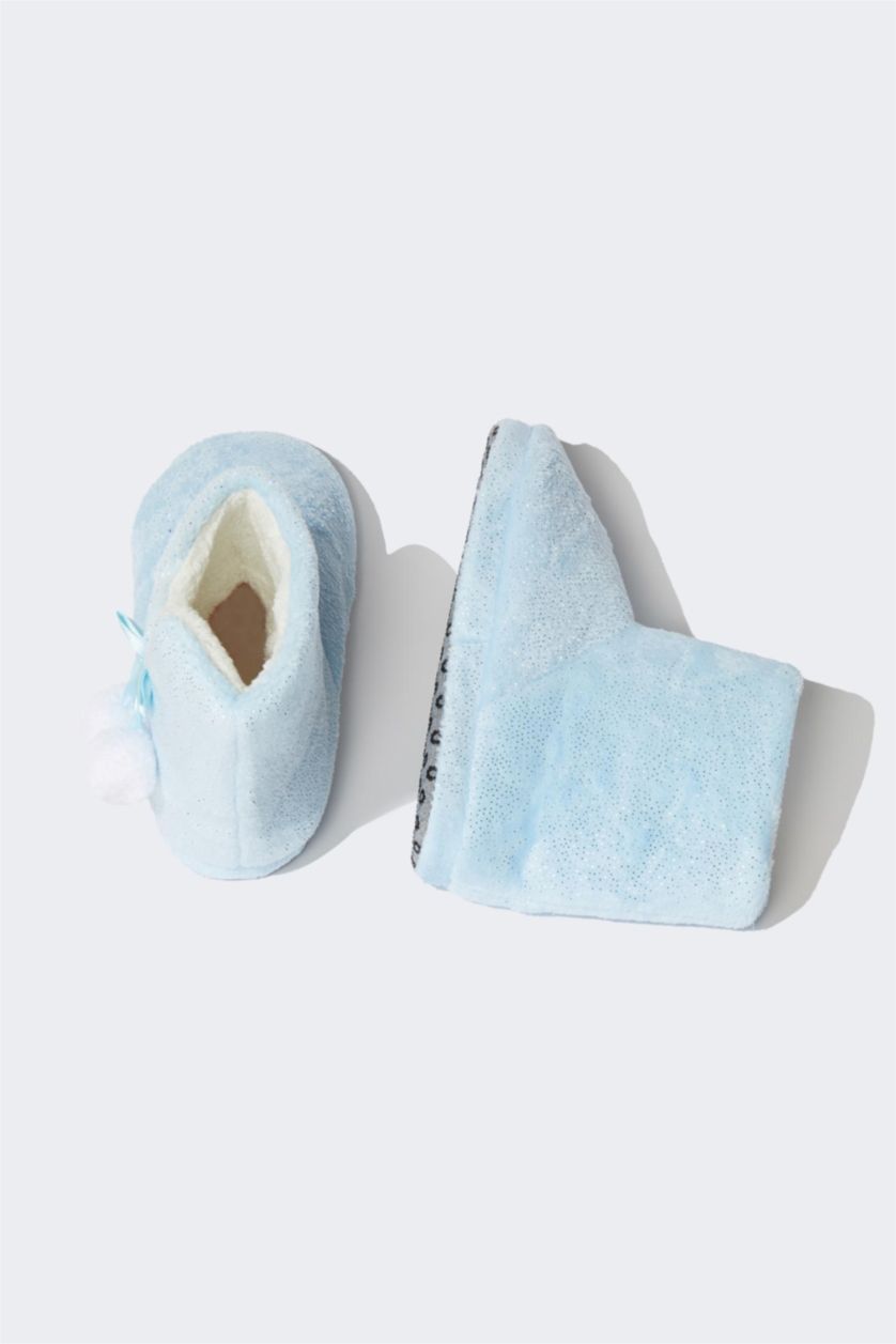 GIRLS & TEENS Light Blue Girls Flat Bottom House Slippers