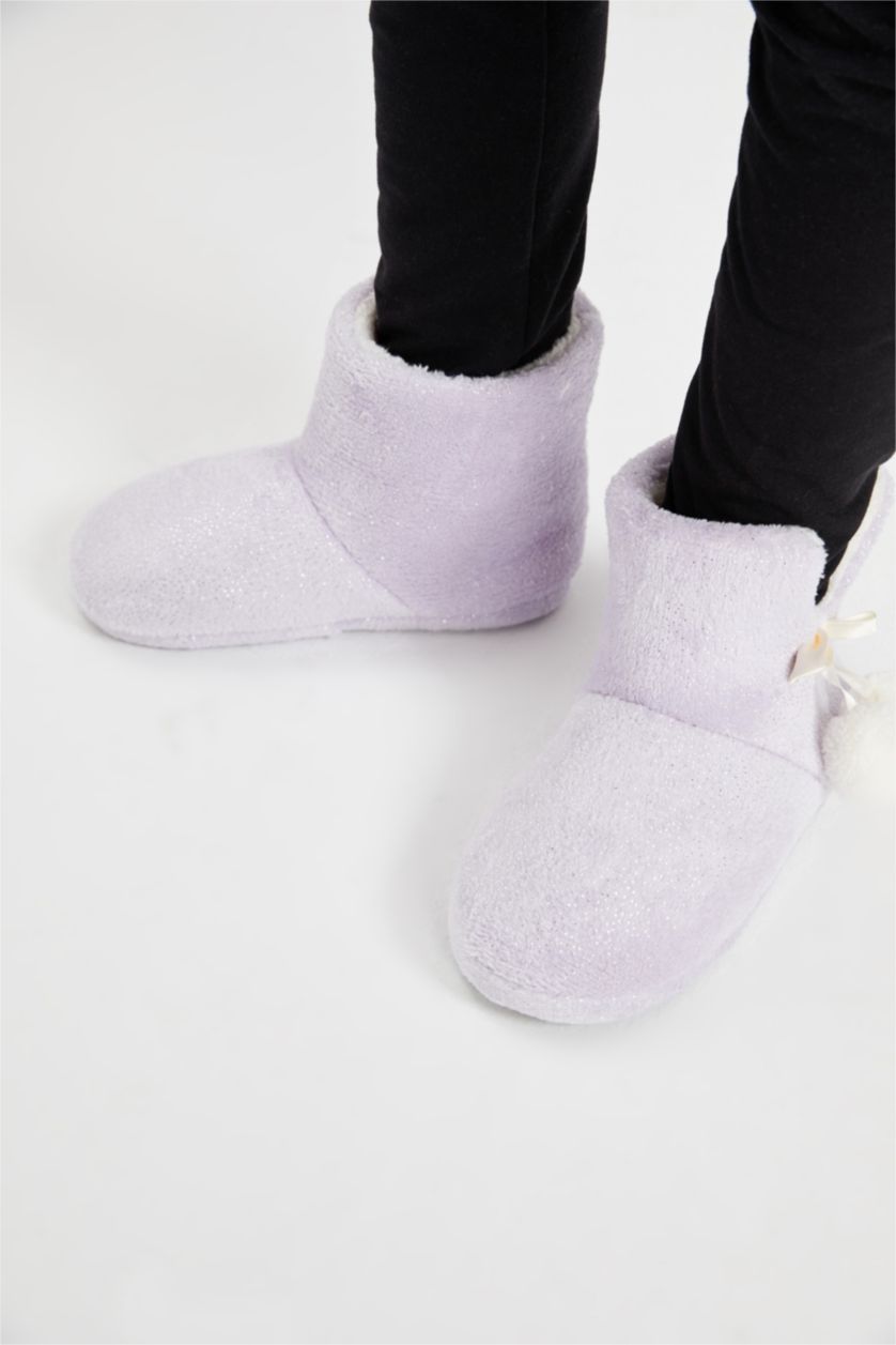 GIRLS & TEENS Lilac Girl Flat Sole Boots For House