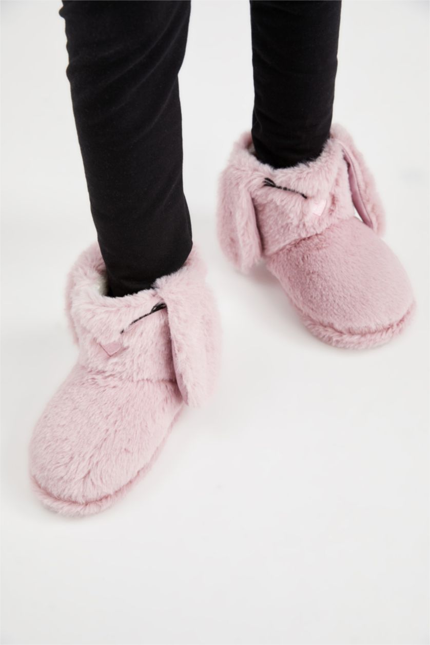 Kız Çocuk - Genç Kız Pembe Kız Çocuk Düz Taban Panduf