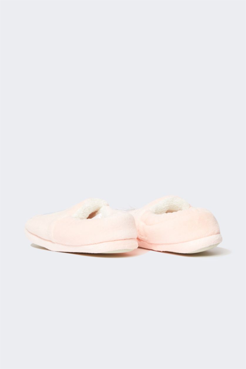 Kız Çocuk - Genç Kız Turuncu Kız Çocuk Düz Taban Ev Terliği