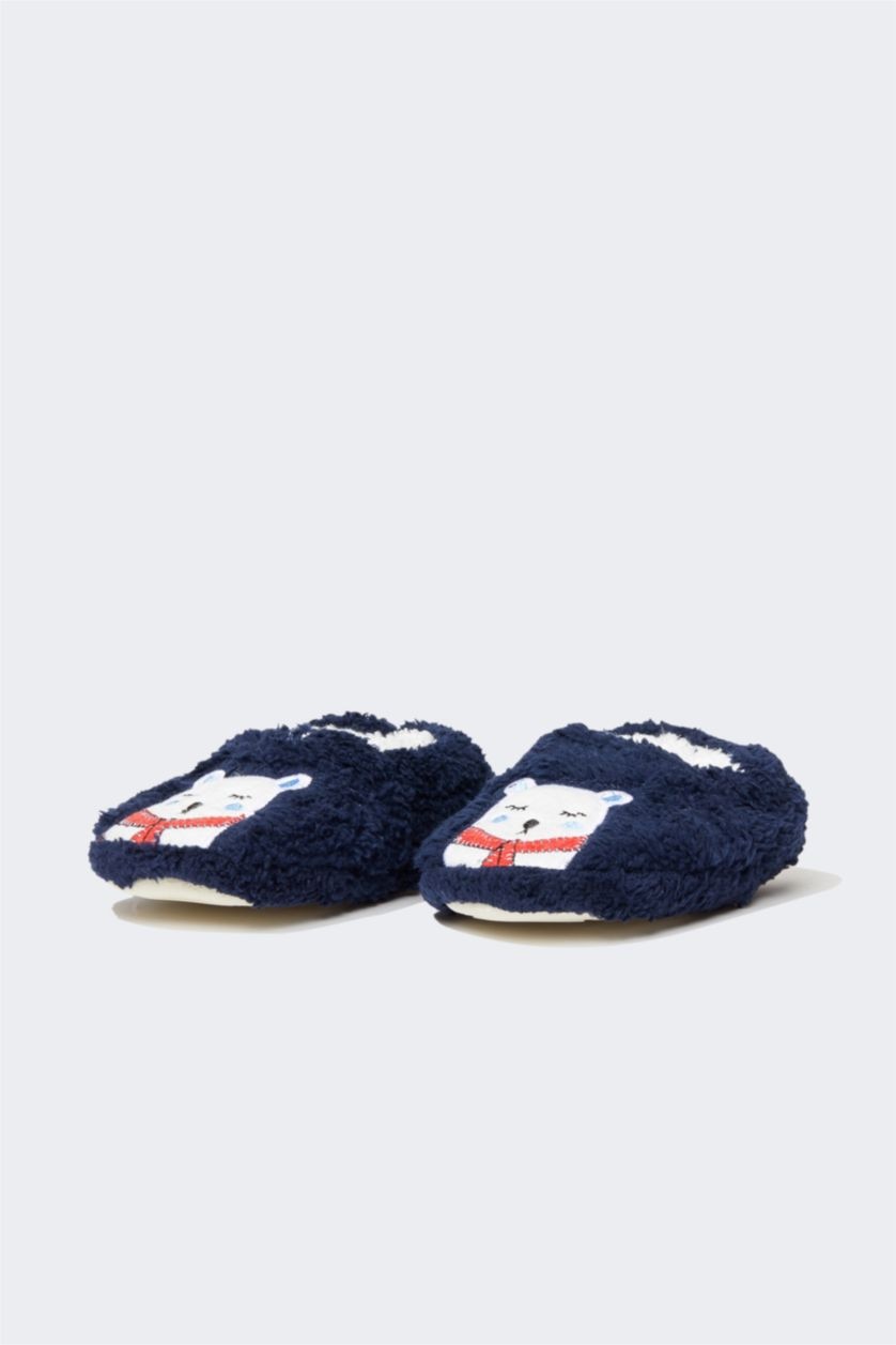 BOYS & TEENS NAVY Boy Flat Sole Home Slipper