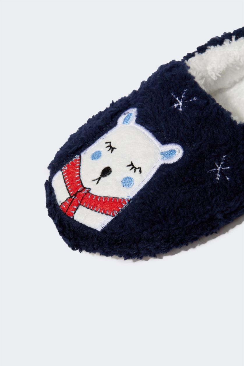 BOYS & TEENS NAVY Boy Flat Sole Home Slipper