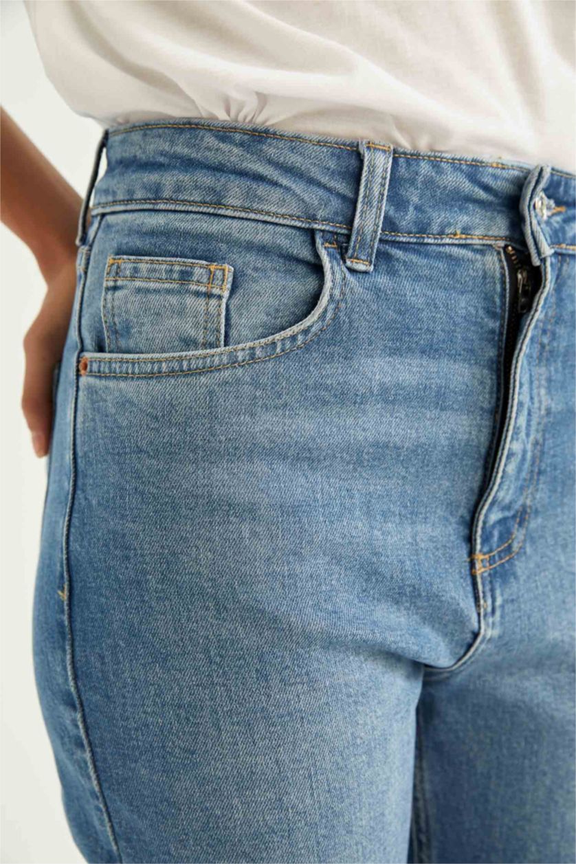 FEMME Bleu Taille haute