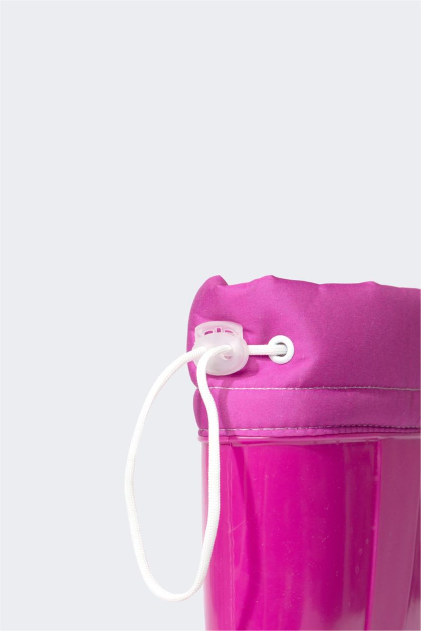 FILLES Violet Clair Bottes de pluie Semelle Plate Fille