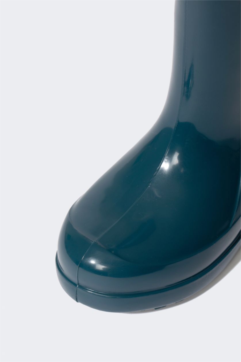 GARÇONS Vert Bottes de pluie Semelle Plate Garçon