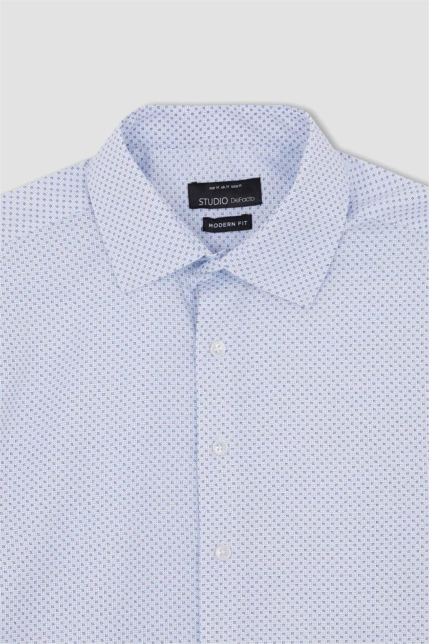 MAN White Modern Fit Long Sleeve Shirt