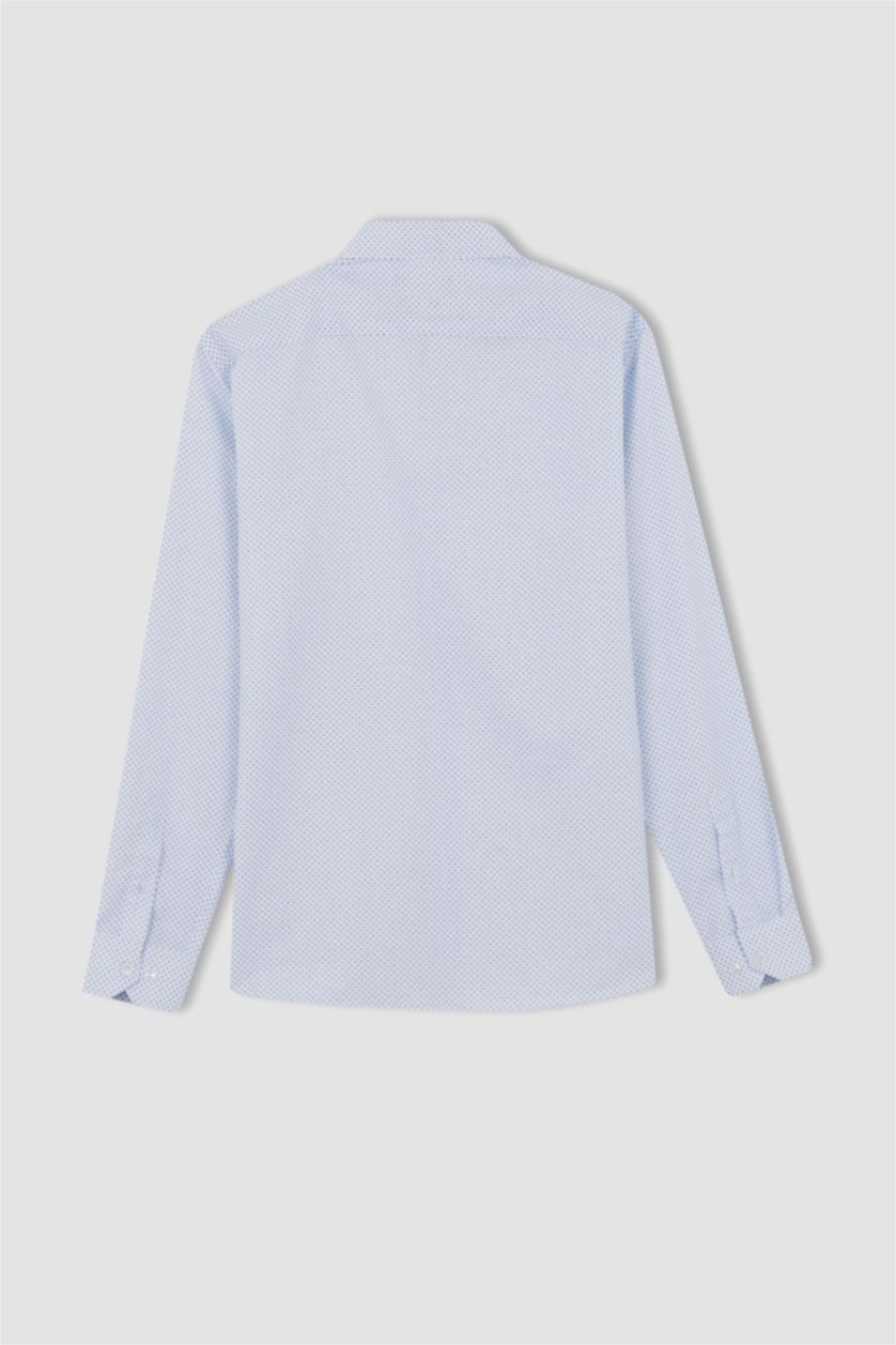 MAN White Modern Fit Long Sleeve Shirt