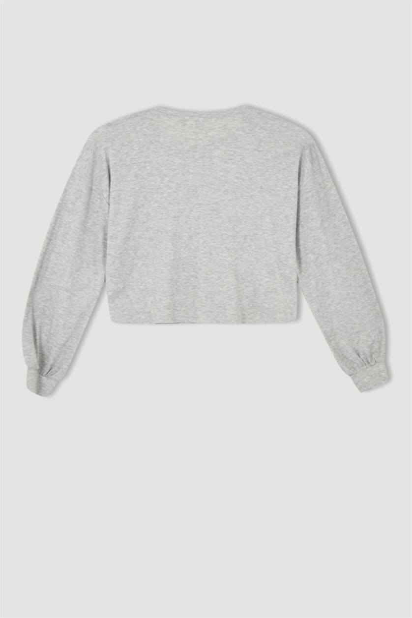 Kadın Gri Melanj 2'li Takım