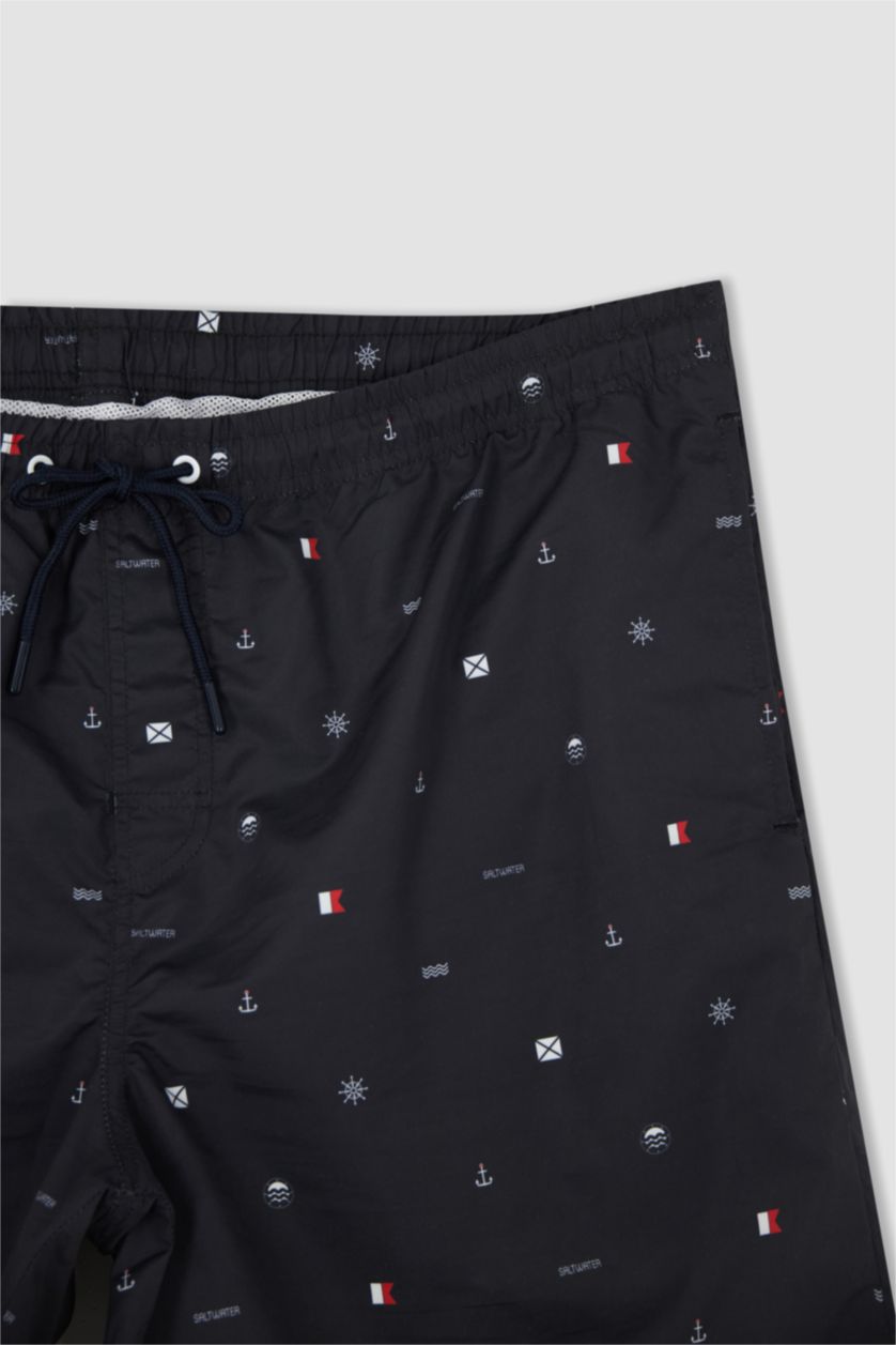 Erkek Lacivert Regular Fıt Diz Üstü