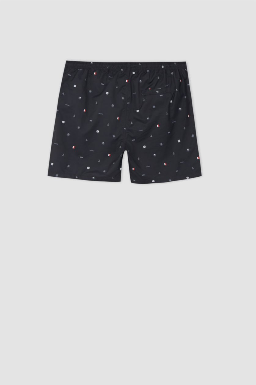 Erkek Lacivert Regular Fıt Diz Üstü