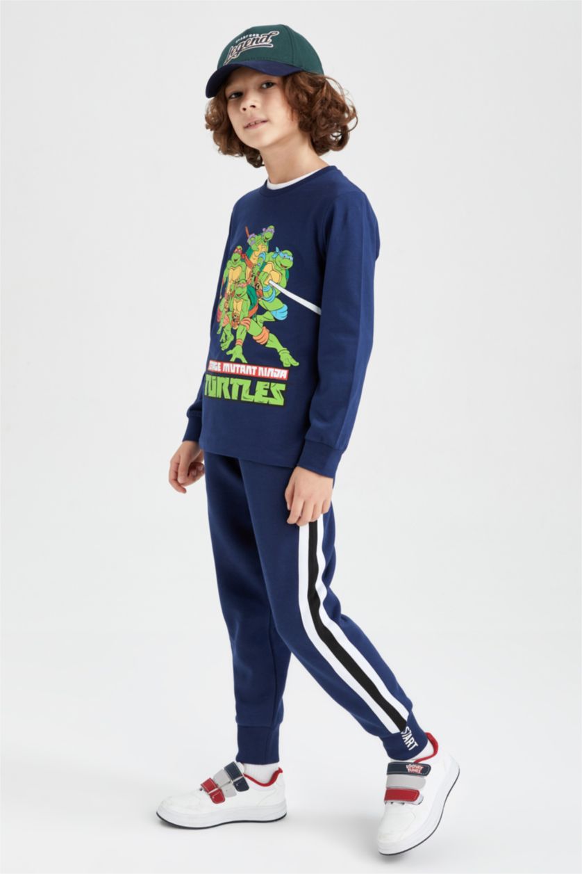 Мальчики и подростки Синий Кофта Ninja Turtles с круглым вырезом для мальчиков