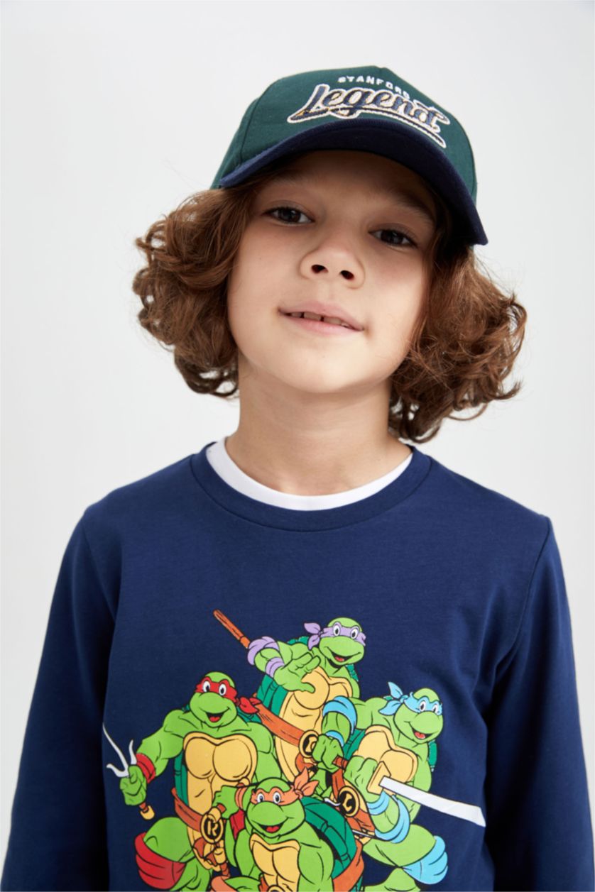 Мальчики и подростки Синий Кофта Ninja Turtles с круглым вырезом для мальчиков