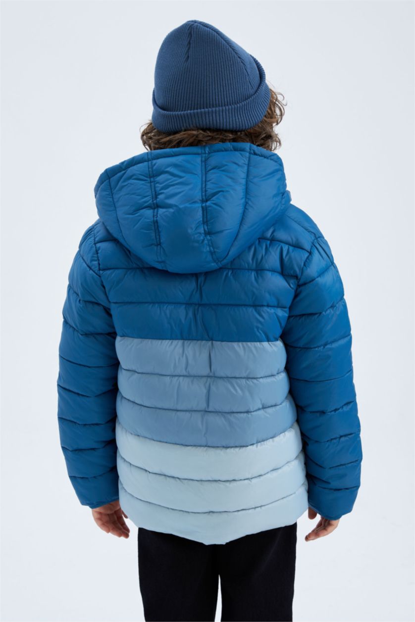 GARÇONS Vert Doudoune Imperméable à Capuche Pour Garçon